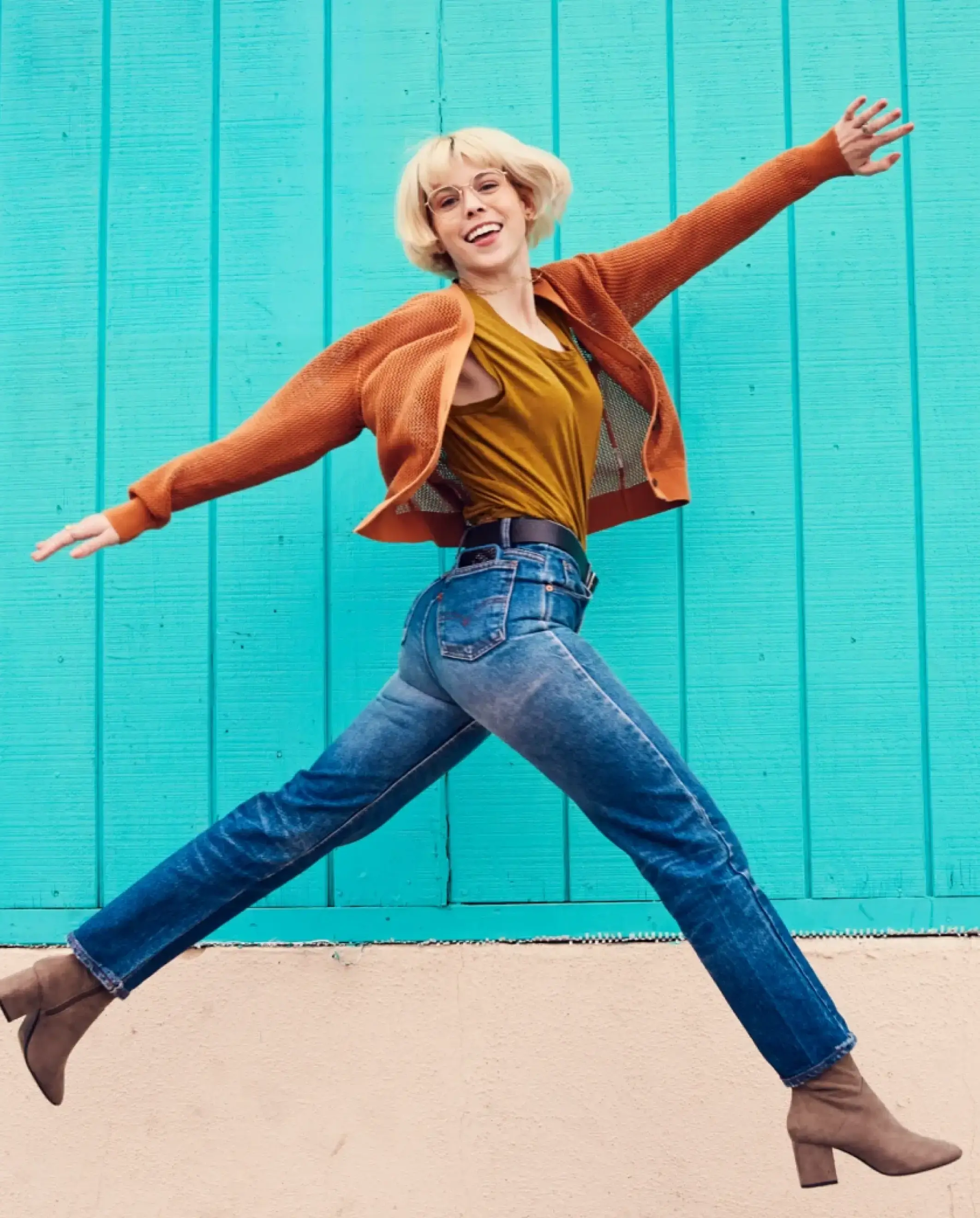 Illustration of hand pointing at crypto coins