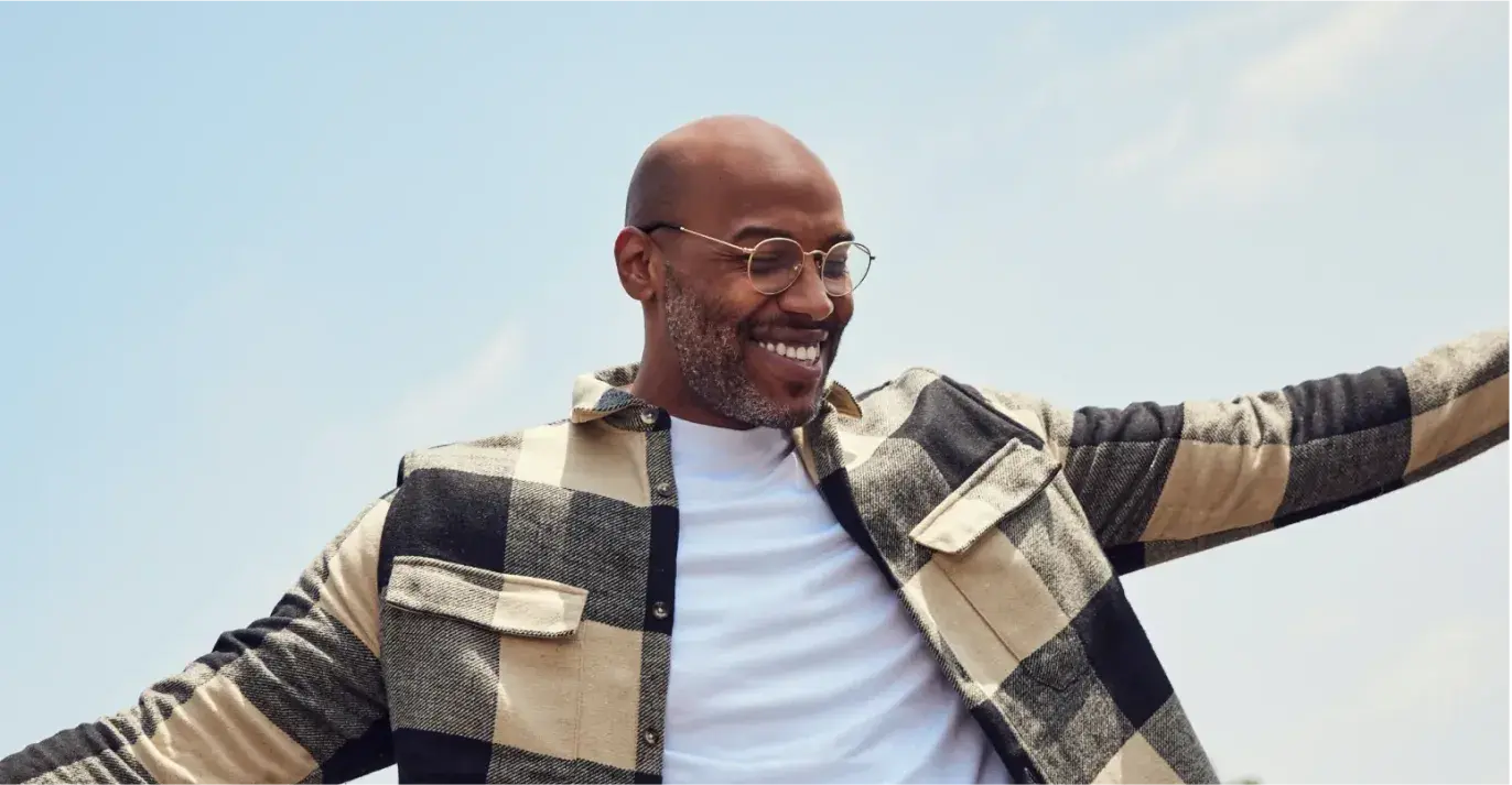 Illustration of hand pointing at crypto coins