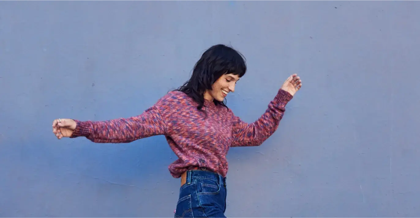 Illustration of hand pointing at crypto coins