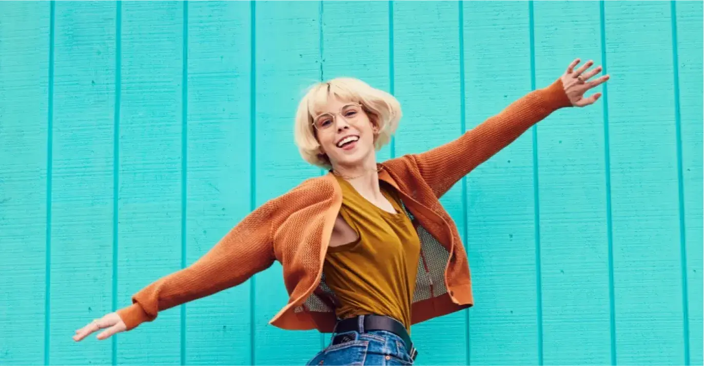 Illustration of hand pointing at crypto coins